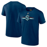 Seattle Kraken Fanatics Authentic Pro Secondary Logo T-Shirt - Deep Sea Blue | US 5103346