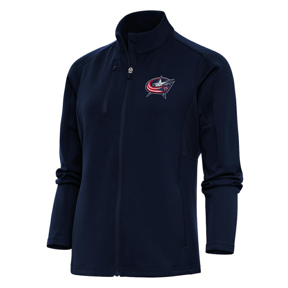Columbus Blue Jackets Antigua Women's Team Logo Generation Full-Zip Jacket - Navy | US 5104531