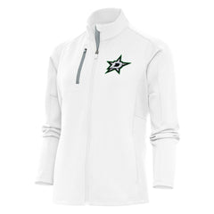 Dallas Stars Antigua Women's Team Logo Generation Full-Zip Jacket - White | US 5104535