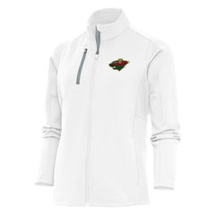 Minnesota Wild Antigua Women's Team Logo Generation Full-Zip Jacket - White | US 5104547