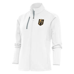 Vegas Golden Knights Antigua Women's Team Logo Generation Full-Zip Jacket - White | US 5104587