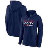 Montreal Canadiens Fanatics Women's Authentic Pro Pullover Hoodie - Navy | US 5105290