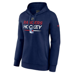 New York Rangers Fanatics Women's Authentic Pro Pullover Hoodie - Navy | US 5105291