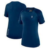 Seattle Kraken Fanatics Women's Authentic Pro Tech T-Shirt - Deep Sea Blue | US 5105770