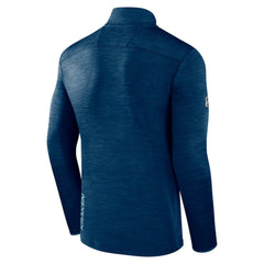 Seattle Kraken Fanatics Authentic Pro Quarter-Zip Pullover Top - Deep Sea Blue | US 5105873