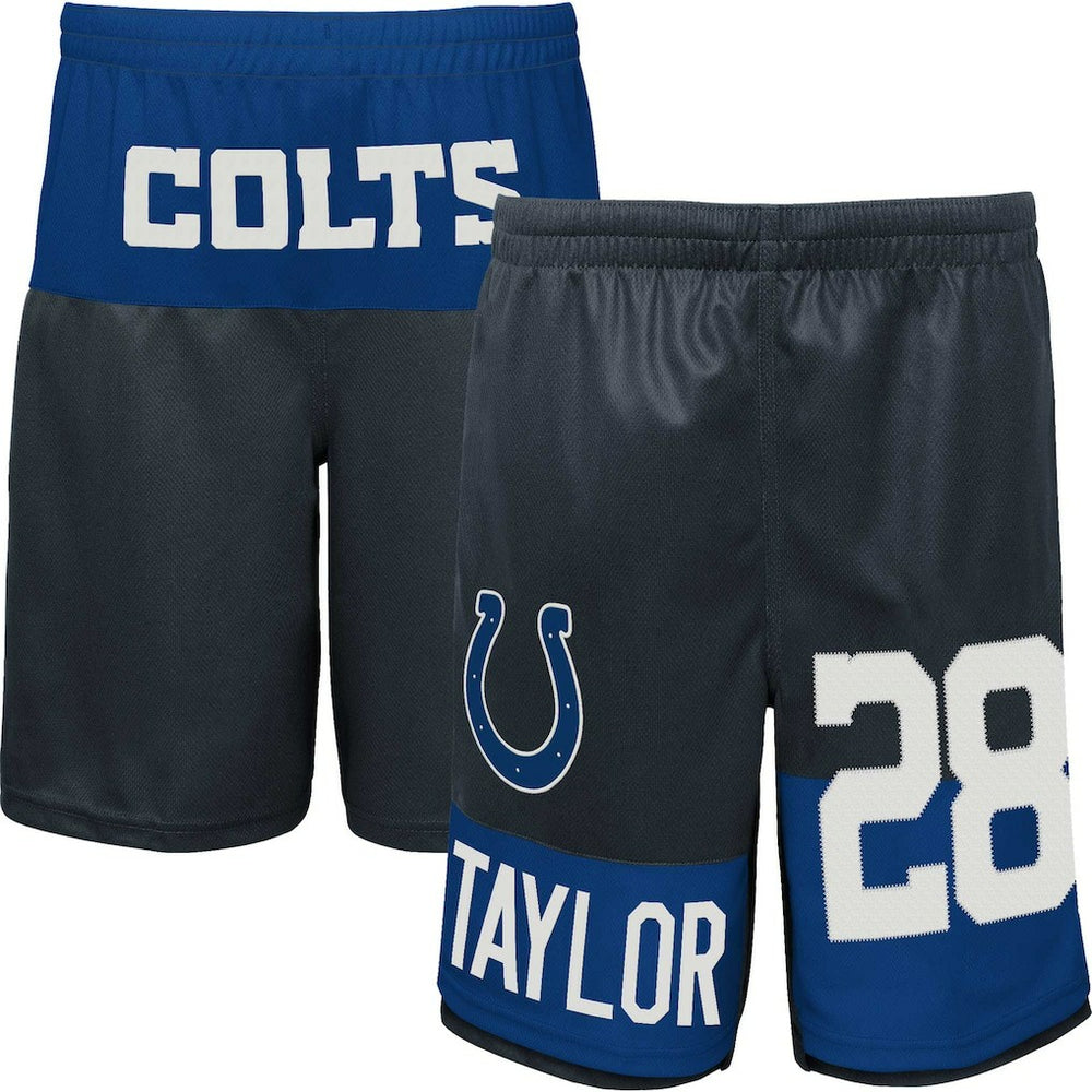 Jonathan Taylor Indianapolis Colts Youth Player Name & Number Shorts - Navy Shorts