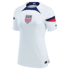 USMNT Women's 2022/23 Home Breathe Stadium Replica Blank Jersey White - Nike