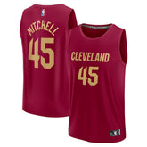 Donovan Mitchell Cleveland Cavaliers Fast Break Replica Jersey Icon Editi- Wine - Fanatics