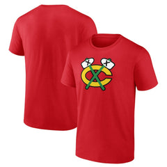 Chicago Blackhawks Shoulder Patch Logo T-Shirt - Red | US 5111181