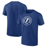 Tampa Bay Lightning Shoulder Patch Logo T-Shirt - Blue | US 5111186