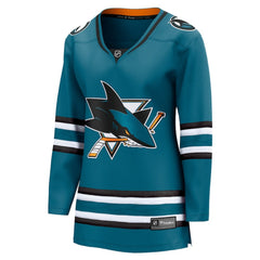 San Jose Sharks Fanatics Women's Home Breakaway Jersey - Teal | US 5111271