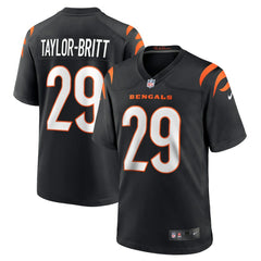 Cam Taylor-Britt Cincinnati Bengals Game Player Jersey - Black Jerseys