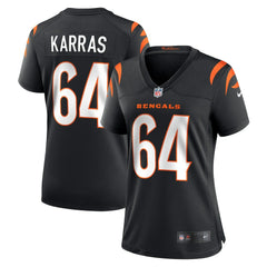 Ted Karras Cincinnati Bengals Women's Game Player Jersey - Black Jerseys