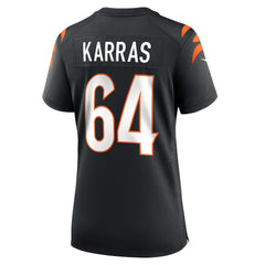 Ted Karras Cincinnati Bengals Women's Game Player Jersey - Black Jerseys