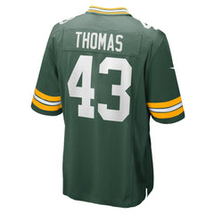 Kiondre Thomas Green Bay Packers Game Player Jersey - Green Jerseys