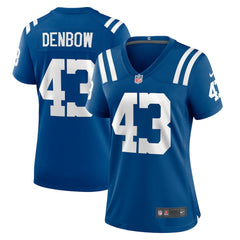 Trevor Denbow Indianapolis Colts Women's Game Player Jersey - Royal Jerseys