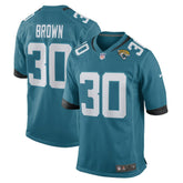 Montaric Brown Jacksonville Jaguars Game Player Jersey - Teal Jerseys