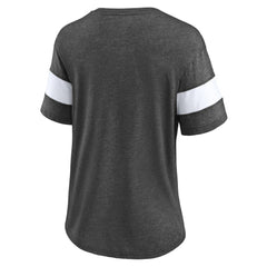 Washington Capitals Fanatics Women's Special Edition 2.0 Ring The Alarm V-Neck T-Shirt - Heather Charcoal | US 5114318
