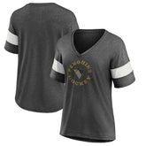 Pittsburgh Penguins Fanatics Women's Special Edition 2.0 Ring The Alarm V-Neck T-Shirt - Heather Charcoal | US 5114324