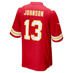 Nazeeh Johnson Kansas City Chiefs Game Player Jersey - Red Jerseys