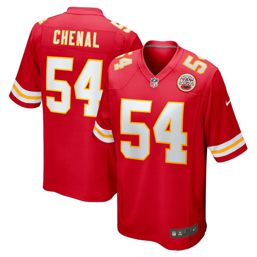 Leo Chenal Kansas City Chiefs Game Player Jersey - Red Jerseys