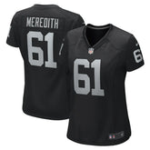 Jordan Meredith Las Vegas Raiders Women's Game Player Jersey - Black Jerseys