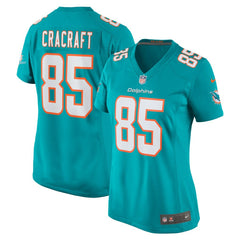 River Cracraft Miami Dolphins Women's Game Player Jersey - Aqua Jerseys