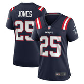 Marcus Jones New England Patriots Women's Game Jersey - Navy Jerseys