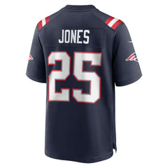 Marcus Jones New England Patriots Game Player Jersey - Navy Jerseys
