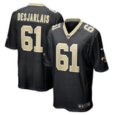 Drew Desjarlais New Orleans Saints Game Player Jersey - Black Jerseys
