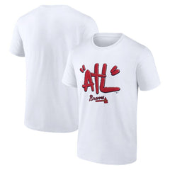 Atlanta Braves ATL Tag T-Shirt - White T-shirts