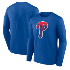 Philadelphia Phillies City P Long Sleeve T-Shirt - Royal T-shirts