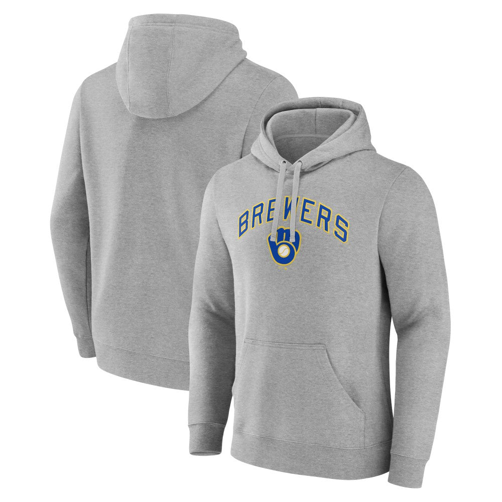 Milwaukee Brewers Wahconah Pullover Hoodie - Gray Hoodies