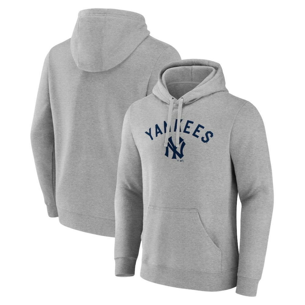 New York Yankees Wahconah Pullover Hoodie - Gray Hoodies
