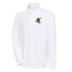 Pittsburgh Steelers Antigua Team Logo Throwback Tribute Quarter-Zip Pullover Top - White Pullover
