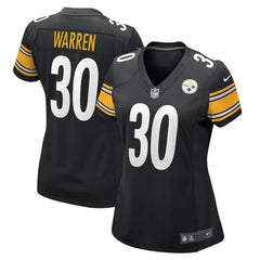 Jaylen Warren Pittsburgh Steelers Women's Game Player Jersey - Black Jerseys