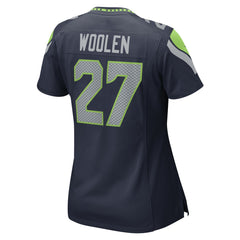 Riq Woolen Seattle Seahawks Women's Team Game Jersey - College Navy Jerseys