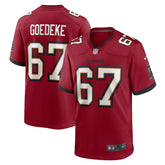 Luke Goedeke Tampa Bay Buccaneers Game Player Jersey - Red Jerseys