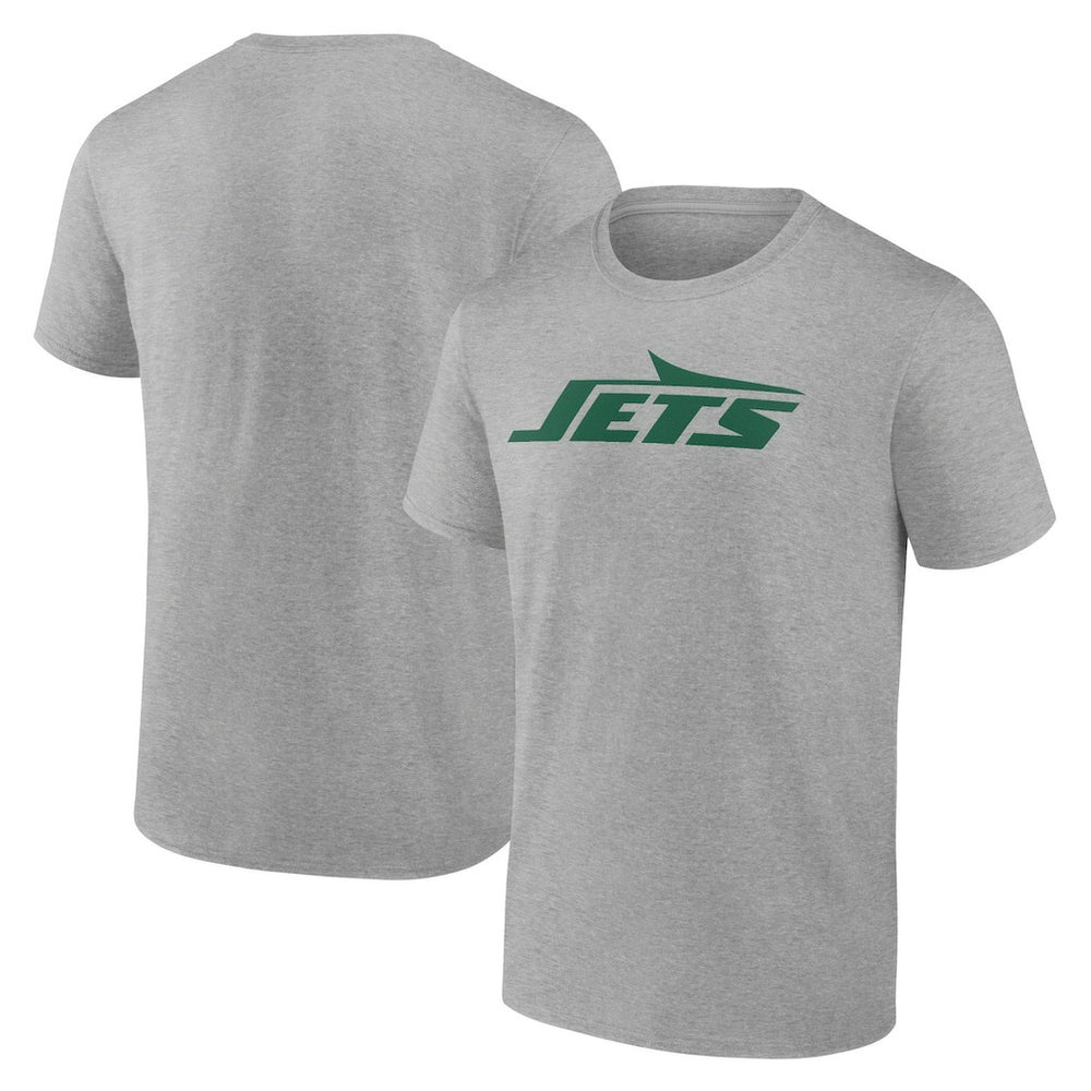New York Jets Primary Logo T-Shirt - Heather Gray T-shirts