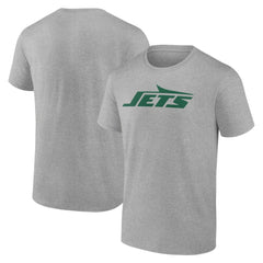 New York Jets Primary Logo T-Shirt - Heather Gray T-shirts