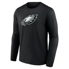 Philadelphia Eagles Primary Team Logo Long Sleeve T-Shirt - Black T-shirts