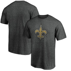 New Orleans Saints Primary Logo T-Shirt - Heather Charcoal T-shirts