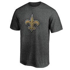 New Orleans Saints Primary Logo T-Shirt - Heather Charcoal T-shirts