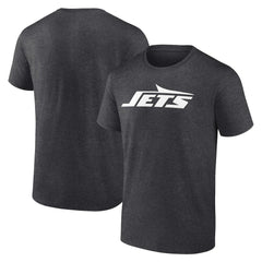 New York Jets Primary Logo T-Shirt - Heather Charcoal T-shirts