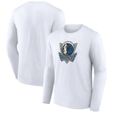 Dallas Mavericks Alternate Logo Long Sleeve T-Shirt White outlet
