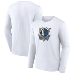 Dallas Mavericks Alternate Logo Long Sleeve T-Shirt White outlet