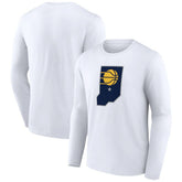 Indiana Pacers Alternate Logo Long Sleeve T-Shirt White outlet