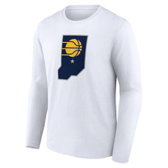Indiana Pacers Alternate Logo Long Sleeve T-Shirt White outlet