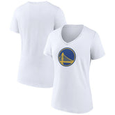 Golden State Warriors Women's Alternate Logo V-Neck T-Shirt White