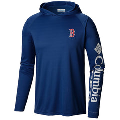Boston Red Sox Columbia Terminal Tackle Long Sleeve Hoodie T-Shirt - Navy Hoodies
